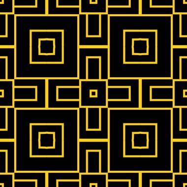 Dikişsiz art deco desen