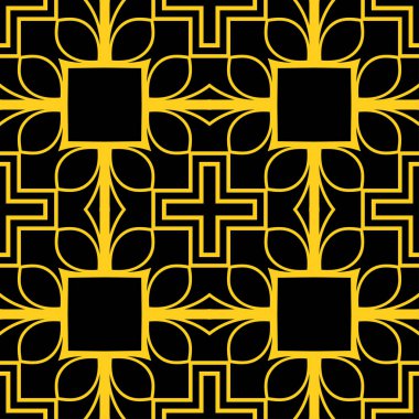 Dikişsiz art deco desen