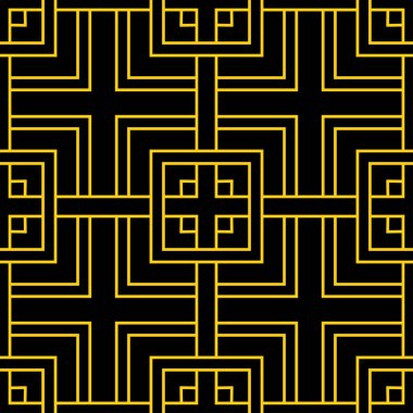 Dikişsiz art deco desen