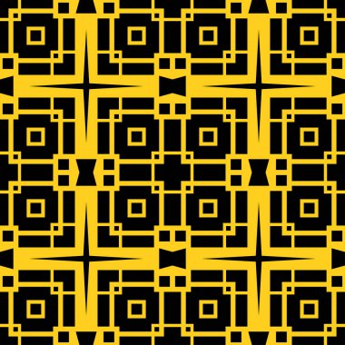 Dikişsiz art deco desen