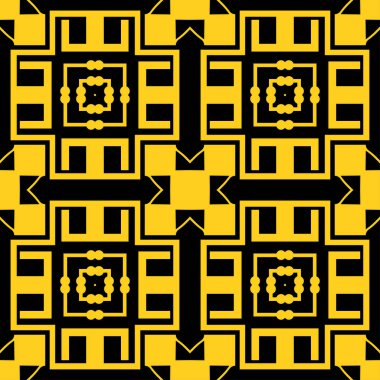 Dikişsiz art deco desen