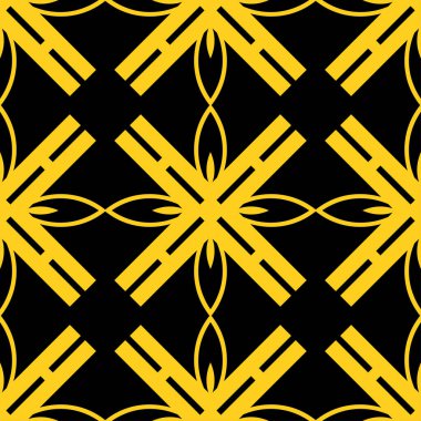 Dikişsiz art deco desen