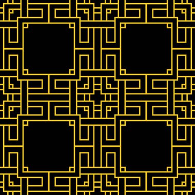 Dikişsiz art deco desen