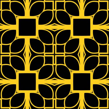 Dikişsiz art deco desen