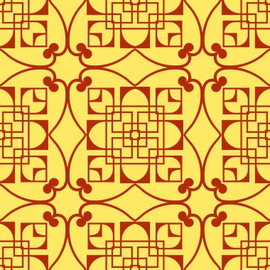 Dikişsiz art deco desen