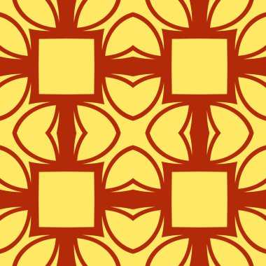 Dikişsiz art deco desen