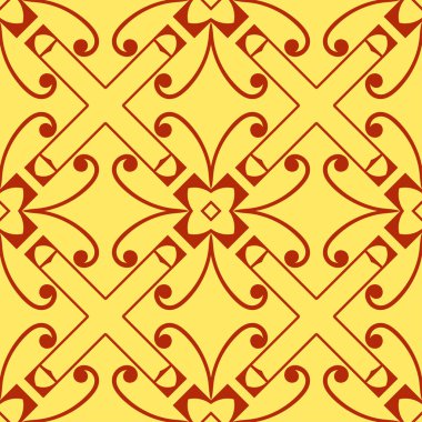 Dikişsiz art deco desen