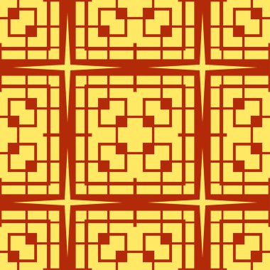 Dikişsiz art deco desen