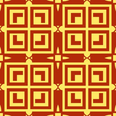 Dikişsiz art deco desen