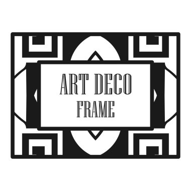 Art deco dekoratif çerçeve