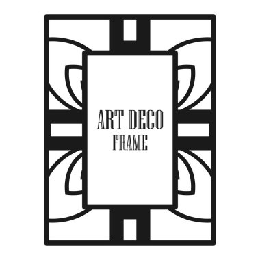Art deco dekoratif çerçeve