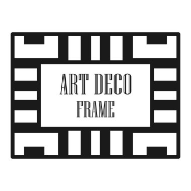 Art deco dekoratif çerçeve