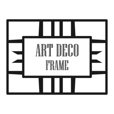 Art deco dekoratif çerçeve