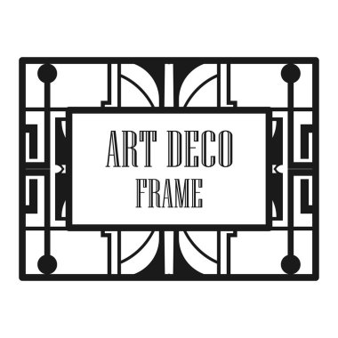 Art deco dekoratif çerçeve