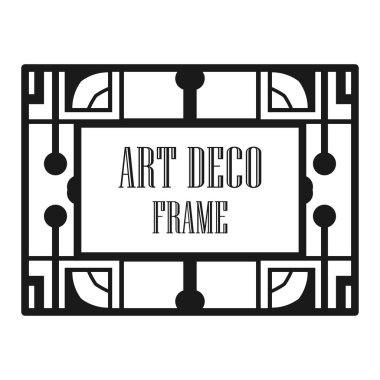 Art deco dekoratif çerçeve