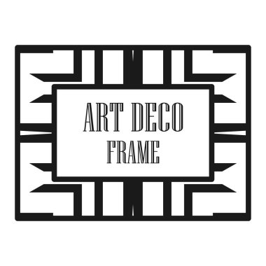 Art deco dekoratif çerçeve