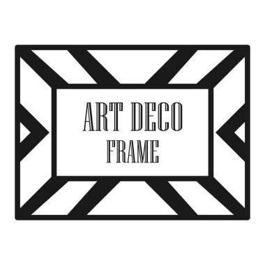 Art deco dekoratif çerçeve
