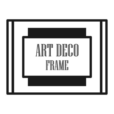 Art deco dekoratif çerçeve