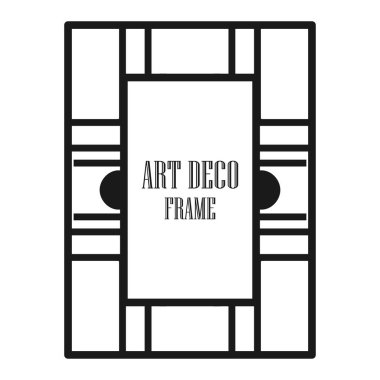 Art deco dekoratif çerçeve