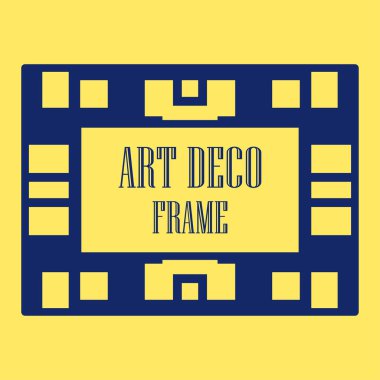 Art deco dekoratif çerçeve