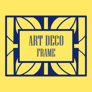 Art deco dekoratif çerçeve