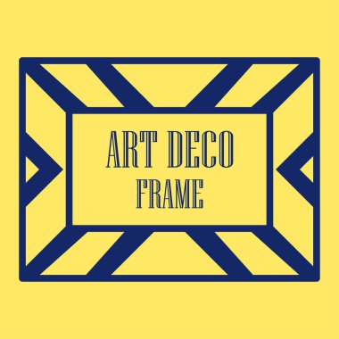 Art deco dekoratif çerçeve