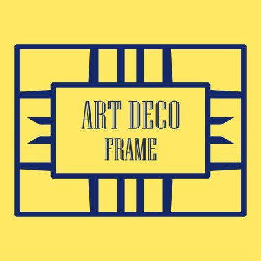 Art deco dekoratif çerçeve