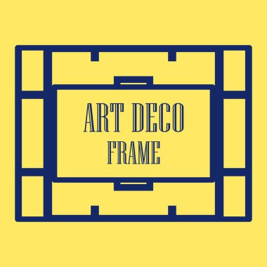 Art deco dekoratif çerçeve