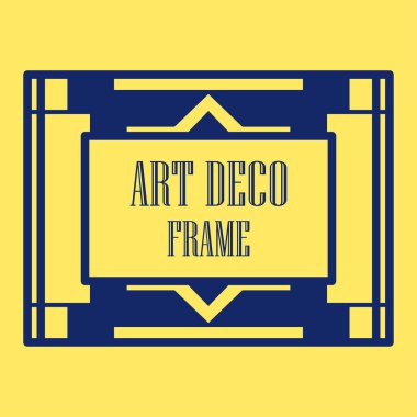 Art deco dekoratif çerçeve