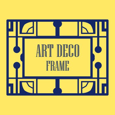 Art deco dekoratif çerçeve
