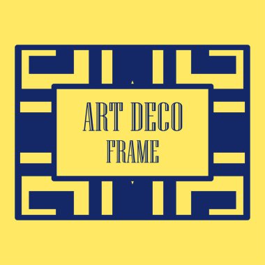 Art deco dekoratif çerçeve