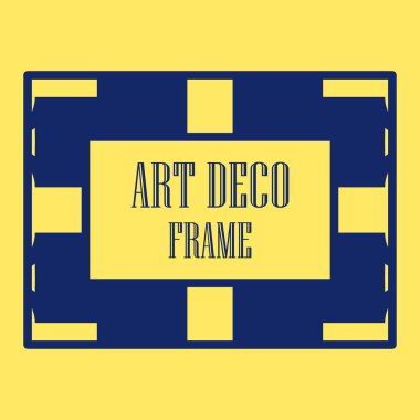 Art deco dekoratif çerçeve