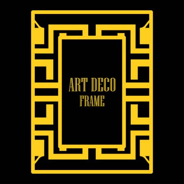 Art deco dekoratif çerçeve