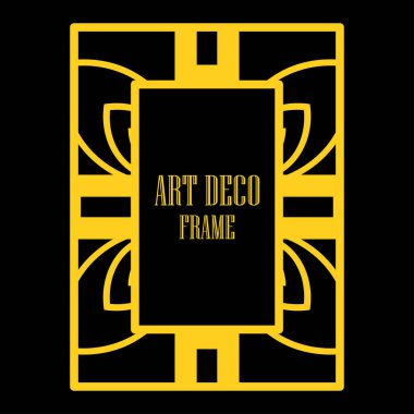 Art deco dekoratif çerçeve