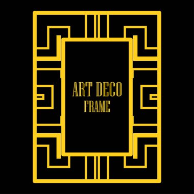 Art deco dekoratif çerçeve
