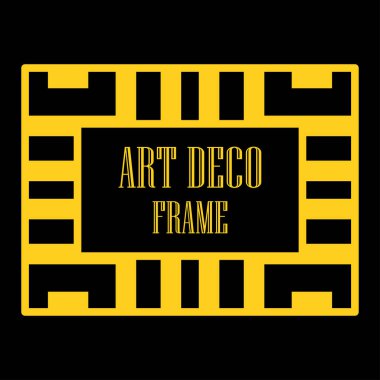 Art deco dekoratif çerçeve