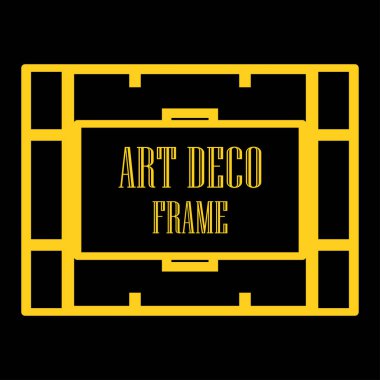 Art deco dekoratif çerçeve