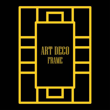 Art deco dekoratif çerçeve
