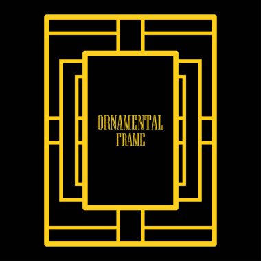 Art deco dekoratif çerçeve