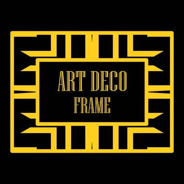 Art deco dekoratif çerçeve