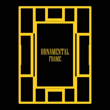 Art deco dekoratif çerçeve