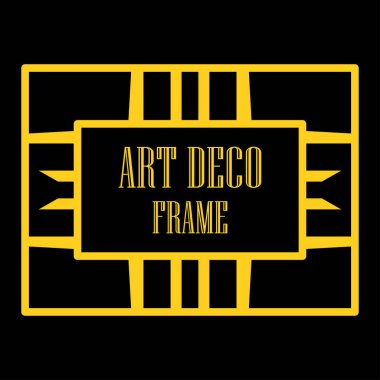 Art deco dekoratif çerçeve