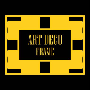 Art deco dekoratif çerçeve