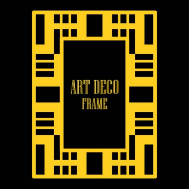 Art deco dekoratif çerçeve