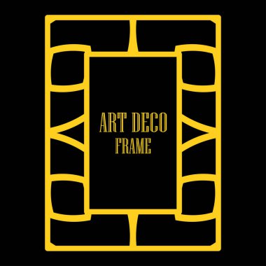 Art deco dekoratif çerçeve