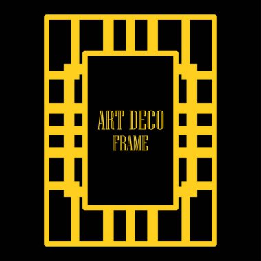 Art deco dekoratif çerçeve