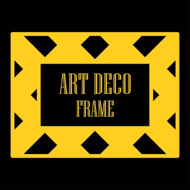 Art deco dekoratif çerçeve