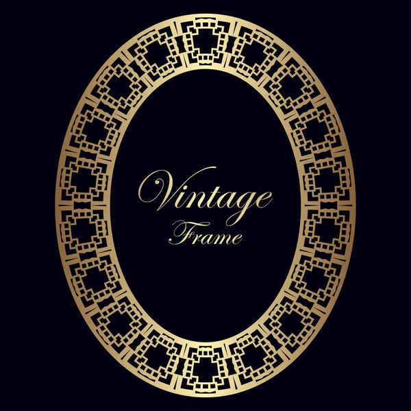 Marco de frontera vintage art deco — Vector de stock