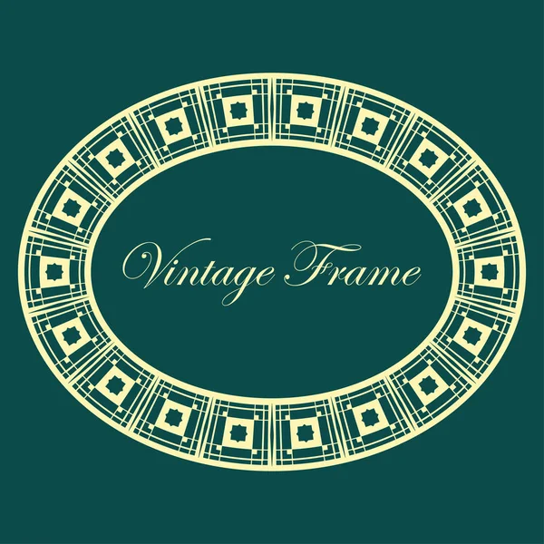 Marco de frontera vintage art deco — Vector de stock