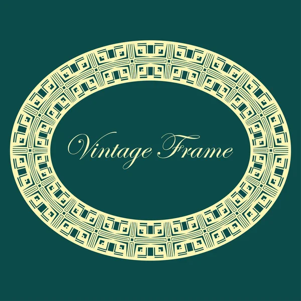 Marco de frontera vintage art deco — Vector de stock